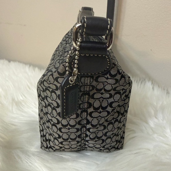 Coach Monogram Black and Gray Shoulder Bag - Picture 3 of 7